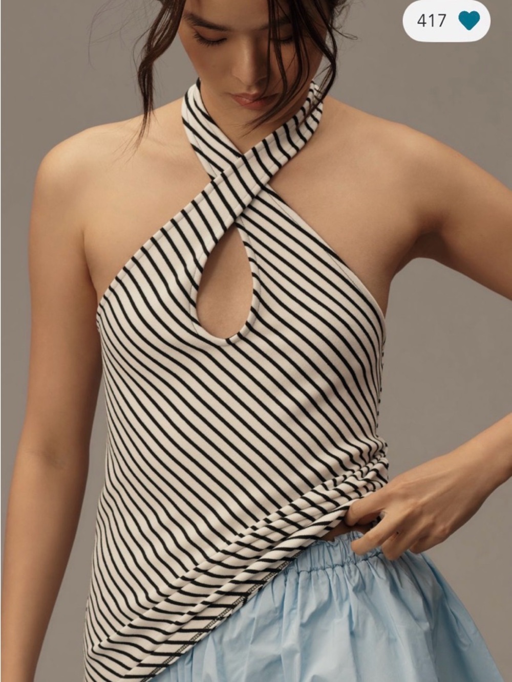 Maeve Twist-Front Halter Top